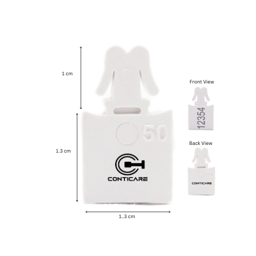 Conticare Plastic Bag Seals (Anchor-Shaped) specifications